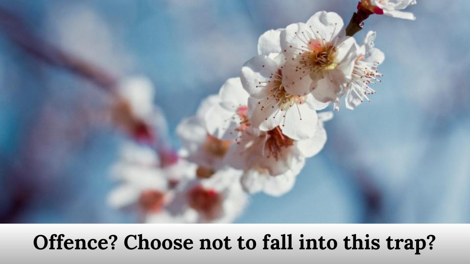 Choose not to fall into this trap?
