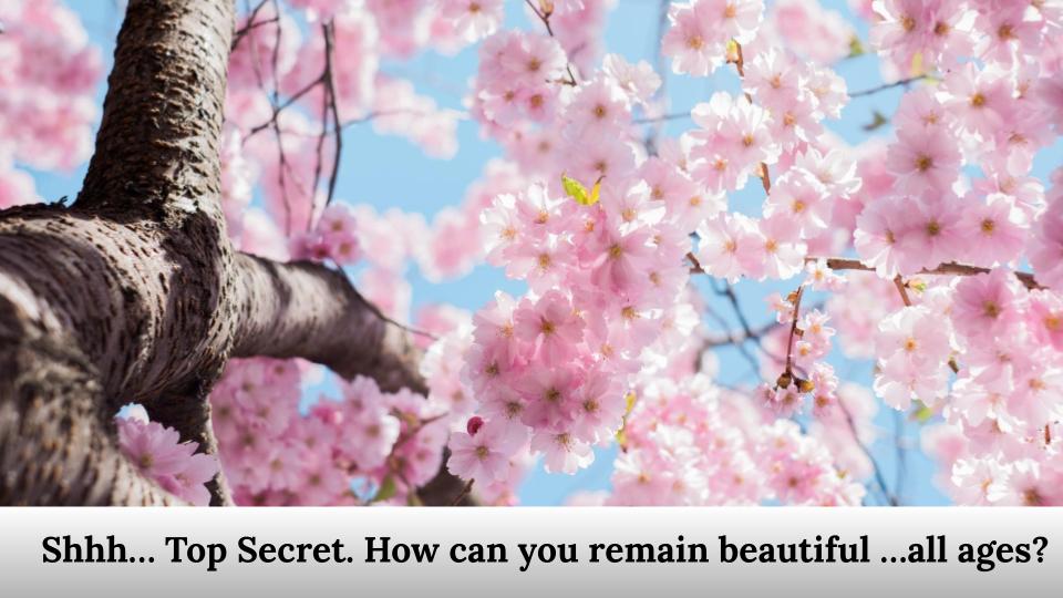 How can you remain beautiful