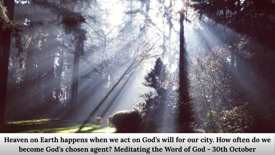 How often do we become God's chosen agent.