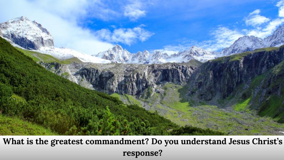 Do you understand Jesus Christ’s response?